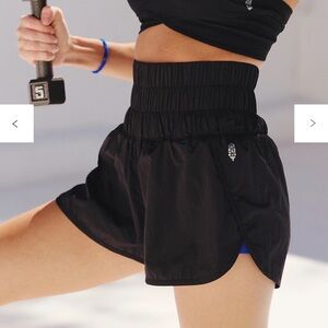 Free People movement the way home shorts black